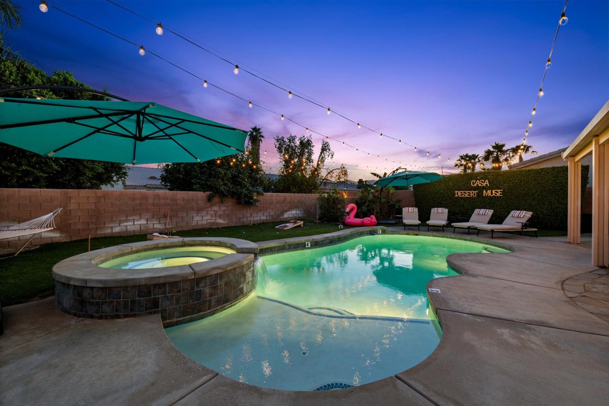 Casa Desert Muse With Heated Pool Spa Firepit Mini Golf And Games Villa Indio Exterior photo